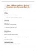 Jamf 100 Practice Exam Revised Questions and Answers / Sure A+