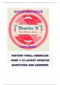 AMERICAN YAWP BUNDLE EXAM