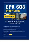 EPA Universal/ 50+ Questions and Answers/ 2024-2025. 