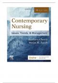 Test Bank For Contemporary Nursing Issues, Trends, & Management 9th Edition by Barbara Cherry, Susan R. Jacob