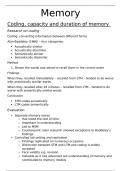 AQA Psychology A-level Memory Revision Notes 