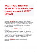 RADT 1001// Radt1001 EXAM WITH questions with  correct answers LATEST  UPDATE