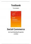 Test Item File- Practice Test - Social Commerce Marketing, Technology and Management,Turban