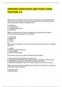 CERTIFIED MEDICATION AIDE STUDY GUIDE CHAPTERS 5-6