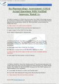 RN Pharmacology Assessment @2024| Actual Questions With Verified Answers/ Rated A+