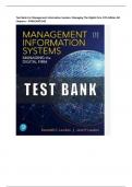 Test Bank For Management Information Systems: Managing The Digital Firm 17th Edition All Chapters – 9780136971542