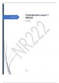 Chamberlain exam 1 NR222 verified already passed