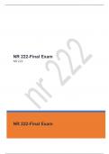 NR 222-Final Exam with complete solutions