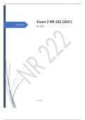 Exam 2 NR 222 (2021) updated already passed