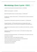 Microbiology -Exam 2 guide -Exam Questions And Answers