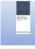 NR 222 Exam 2 Units 3, 4, and 5 with correct answers