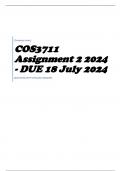 COS3711 Assignment 2 2024 - DUE 18 July 2024