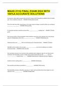  MAAS 211G FINAL EXAM 2024 WITH 100%A ACCURATE SOLUTIONS