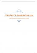 CCEB PART B EXAM TEST QUESTIONS 2024{A+ GRADED}