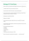 Biology 211 Final Exam Questions and Answers with complete solution