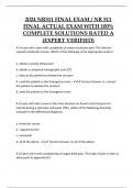 2024 NR511 FINAL EXAM / NR 511  FINAL ACTUAL EXAM WITH 100% COMPLETE SOLUTIONS RATED A  (EXPERT VERIFIED)