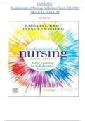 TEST BANK- Fundamentals of Nursing: Active Learning for Collaborative Practice,,( Yoost & Crawford):  3rd Edition|| NEW UPDATE 2024