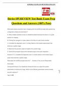 Davies SPI REVIEW Test Bank Exam Prep Questions and Answers (100% Pass)