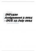 INF1520 Assignment 3 2024 - DUE 15 July 2024