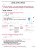 ☀️GCSE Physics Edexcel IGCSE☀️Higher☀️- Topic 5: Solids Liquids and Gases Notes☀️