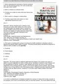 Canadian Maternity and Pediatric Nursing Second Edition Test Bank Jessica Webster All Chapters (1-51) | A+ ULTIMATE GUID