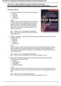 Canadian Physical Examination and Health Assessment 3rd and 4th Editions Test Bank by Jarvis All Chapters (1-31) | A+ ULTIMATE GUIDE