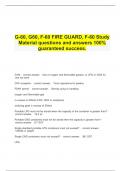   G-60, G60, F-60 FIRE GUARD, F-60 Study Material questions and answers 100% guaranteed success.