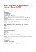 Biopsych IIChapter II18 IIquestions IIand IIanswers II| IILatest II2024/25