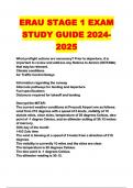 ERAU STAGE 1 EXAM STUDY GUIDE 2024-2025