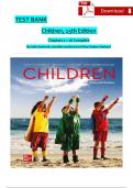 TEST BANK - Santrock, Children 15th Edition By Lansford and Deckard, Verified Chapters 1 - 16, Complete Version