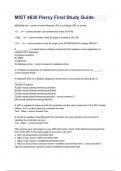 MIST 4630 Piercy Final Study Guide Questions and answers