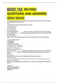 BIOD 152  REVISED QUESTIONS AND ANSWERS 2024/20245