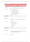 BIOS 242 Microbiology Midterm Exam  Questions With Answers 2023/2024 