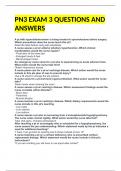 PN3 EXAM 3 QUESTIONS AND ANSWERS