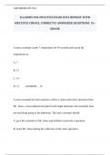 ILLANOIS CNA PRACTICE EXAM 2024 NEWEST WITH MULTIPLE CHOICE, CORRECTLY ANSWERED QUESTIONS  |A+ GRADE