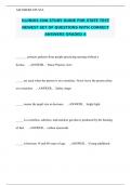 ILLINOIS CNA STUDY GUIDE FOR STATE TEST NEWEST SET OF QUESTIONS WITH CORRECT ANSWERS GRADED A