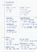 Samenvatting semester 1 & 2, formularium semester 1 - Fysica (1Ba BIR UA)