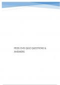 PEDS CMS QUIZ QUESTIONS & ANSWERS