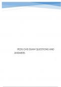      PEDS CMS EXAM QUESTIONS AND ANSWERS