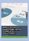 FP511/512/513 QUESTIONS WITH COMPLETE SOLUTIONS!!