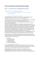 Samenvatting Arbeidspsychologie deel 1