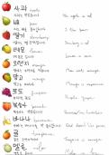 korean fruit vocabulary for beginners