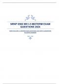 NRNP 6566 WK1-5 MIDTERM EXAM QUESTIONS 2024 WITH GUARANTEED ACCURATE ANSWERS