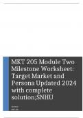 MKT 205 Bundled Exams with complete solution