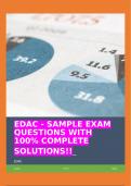 EDAC EXAM PACKAGE DEAL WITH COMPLETE SOLUTIONS!!