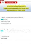 NR 566/ NR566 Final Exam Review Qs & Ans (Latest 2024 / 2025): Advanced Pharmacology for Care of the Family (Verified Answers)