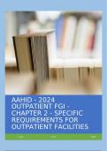 AAHID - 2024 OUTPATIENT FGI - CHAPTER 2 - SPECIFIC REQUIREMENTS FOR OUTPATIENT FACILITIES