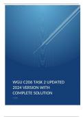 WGU C206  EHM2 TASK 2 UPDATED 2024 VERSION WITH COMPLETE SOLUTION