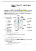 HEENT HEALTH ASSESSMENT WEEK 5 