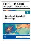 Medical-Surgical Nursing, 8th Edition by drianne Dill Linton and Mary Ann Matteson Test bank